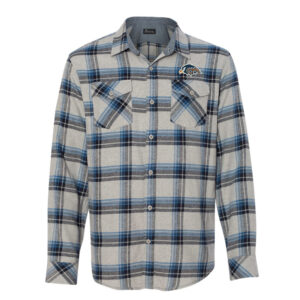 Tigerhawks Burnside – Yarn-Dyed Long Sleeve Flannel Shirt Men-grey/Blue