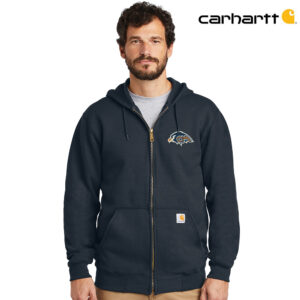 Tigerhawks Carhartt Adult Midweight Hooded Zip-Front Sweatshirt-Navy