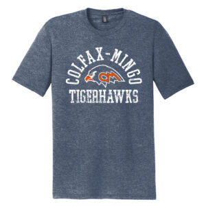 Tigerhawks Unisex Perfect Triblend Short Sleeve Tee-Navy Frost