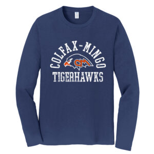 Tigerhawks Unisex Fan Favorite Cotton Long Sleeve Tee-Team Navy