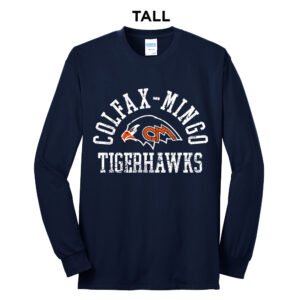 Tigerhawks Tall Long Sleeve Tee-Navy