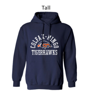 Tigerhawks Tall Hooded Sweatshirt-Navy