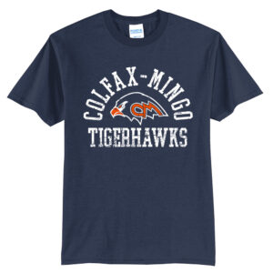 Tigerhawks Unisex Short Sleeve Tee-Navy