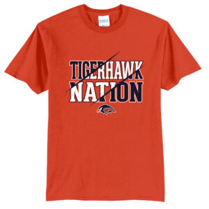 Tigerhawks Unisex Short Sleeve Tee-Orange
