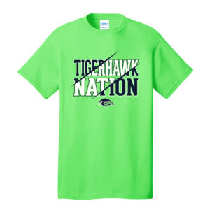 Tigerhawks Unisex Short Sleeve Tee-Neon Green