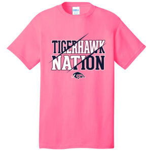 Tigerhawks Unisex Short Sleeve Tee-Neon Pink