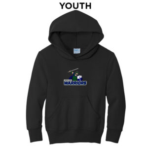 Coram Deo Academy Youth Fleece Hooded Sweatshirt-Black