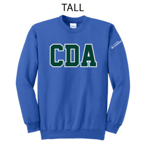 Coram Deo Academy Tall Fleece Crewneck Sweatshirt-Royal