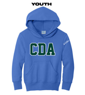 Coram Deo Academy Youth Fleece Hooded Sweatshirt-Royal
