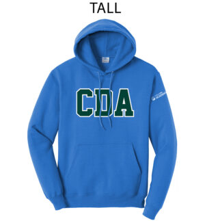Coram Deo Academy Tall Fleece Hooded Sweatshirt-Royal