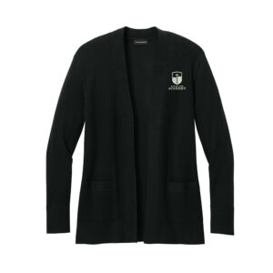 Coram Deo Academy Port Authority Women’s Easy Care Open-Front Cardigan Sweater-Black