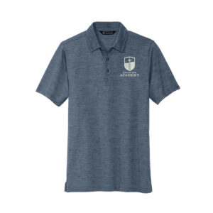 Coram Deo Academy TravisMathew Auckland Slub Polo Men-Blue Night