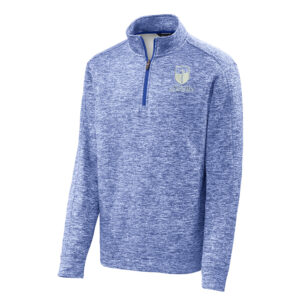 Coram Deo Academy Sport-Tek PosiCharge Electric Heather Fleece 1/4-Zip Pullover Men-True Royal
