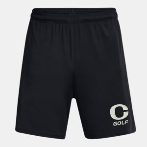 Clinton Golf Under Armour Men’s UA Tech Vent 7″ pocketed  Shorts-Black