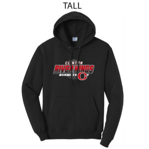 Clinton Golf Tall Fleece Hooded Sweatshirt-Black