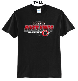 Clinton Golf Tall Short Sleeve Cotton Tee-Black