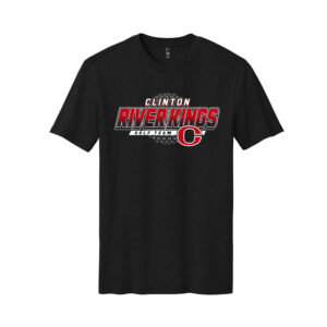 Clinton Golf District Made Mens Perfect Blend Crew Tee-Black