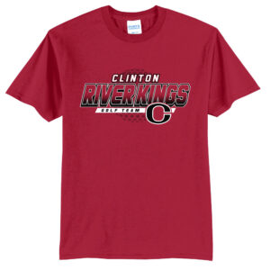 Clinton Golf Unisex Short Sleeve Tee-Red