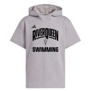 River Queen Swim Adidas Men Dugout NWV Short Sleeve Hoodie- Grey