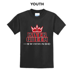 River Queen Swim Youth Short Sleeve Tee-Black
