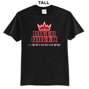 River Queen Swim Tall Cotton Short Sleeve Tee-Black