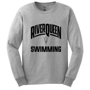 River Queen Swim Unisex Cotton Long Sleeve Tee-Ash