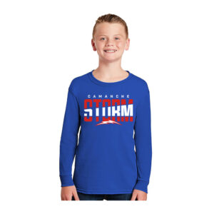 Storm Youth Cotton Long Sleeve Tee-Royal