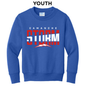 Storm Youth Fleece Crewneck Sweatshirt-Royal