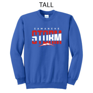 Storm Tall Fleece Crewneck Sweatshirt-Royal