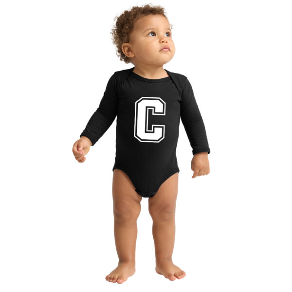 Storm Rabbit Skins Infant Long Sleeve Jersey Bodysuit-Black