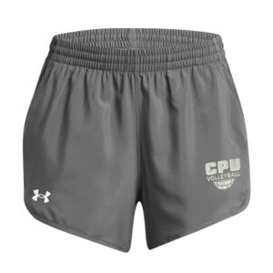 CPU Volleyball Women’s UA Fly-By Unlined 3″ Shorts-Castlerock