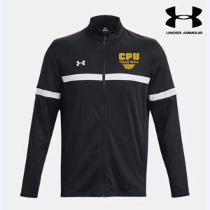 CPU Volleyball Under Armour Men’s Team Knit Warm Up Full Zip-Black/white