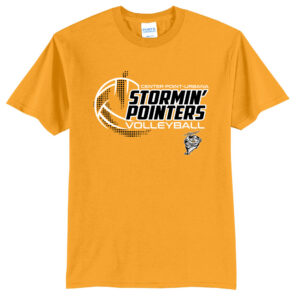 CPU Volleyball Unisex Short Sleeve Tee-Gold