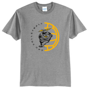 CPU Volleyball Unisex Short Sleeve Tee-Athletic Heather
