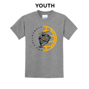 CPU Volleyball Youth Short Sleeve Tee-Athletic Heather