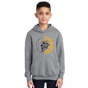 CPU Volleyball Youth Fleece Hooded Sweatshirt-Athletic Heather