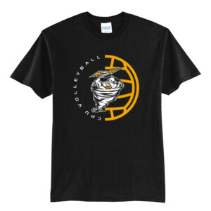 CPU Volleyball Unisex Short Sleeve Tee-Black