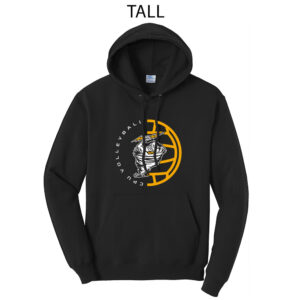 CPU Volleyball Tall Fleece Hooded Sweatshirt-Black