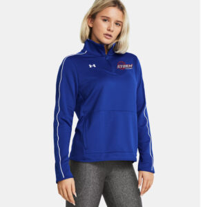 Camanche Volleyball Under Armour Women Command Warm Up 1/4 Zip-Royal /White
