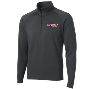 Camanche Volleyball Sport Tek Men Sport Wick Stretch 1/2 Zip Pullover-Charcoal Grey