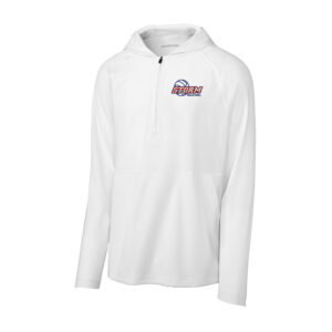 Camanche Volleyball Sport-Tek Adult Repeat 1/2-Zip Long Sleeve Hooded Jacket-White