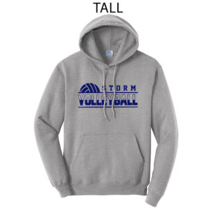 Camanche Volleyball Tall Hooded Sweatshirt-Athletic Heather