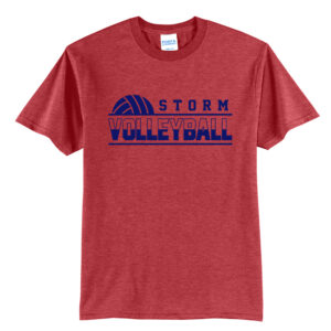 Camanche Volleyball Unisex Short Sleeve Tee-heather Red