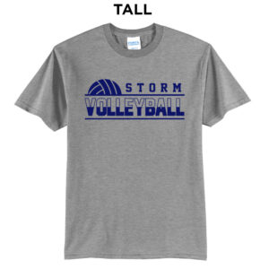Camanche Volleyball Tall Cotton Short Sleeve Tee-Athletic Heather