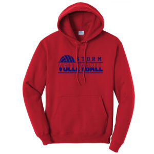 Camanche Volleyball Unisex Fleece Hooded Sweatshirt-Red