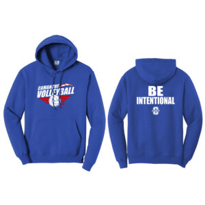 Camanche Volleyball Unisex Fleece Hooded Sweatshirt-Royal