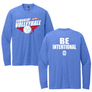 Camanche Volleyball Unisex Premium Long Sleeve Tee-Heather Royal