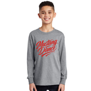 DCG Dance Youth Long Sleeve Tee-Atheltic Heather