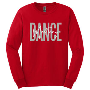 DCG Dance Unisex Cotton Long Sleeve Tee-Red