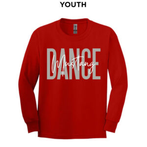 DCG Dance Youth Long Sleeve Tee-Red